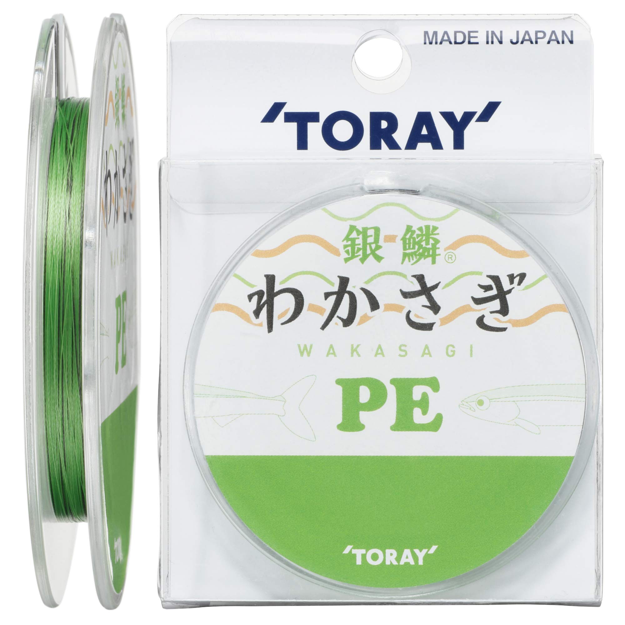 

Toray (TORAY) PE Line, Ginrin, Wakasagi (Smelt) PE, 30m, 0.2 No., 2.1kg, Green