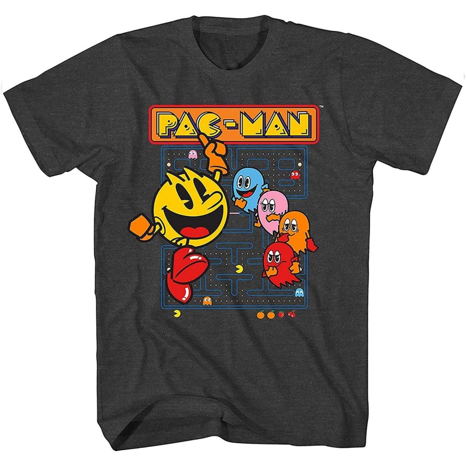 Официальная футболка Pac-Man по видеоигре Pacman - Официальная футболка Namco Atari S