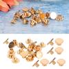 Binding Screw Brass Leather Binding Button Tack Knurling Flat Flat Rivets for Belts Backpacks Holding and Decorating Document