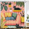 Cartoon Animal Alphabet Shower Curtain Kids ABC Educational Learning Tools Baby Girls Boys Colourful Bath Curtain Bathroom Decor