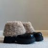 ~ Cm thick-soled short boots women's winter plush furry art raw Martin boots snow boots keep warm