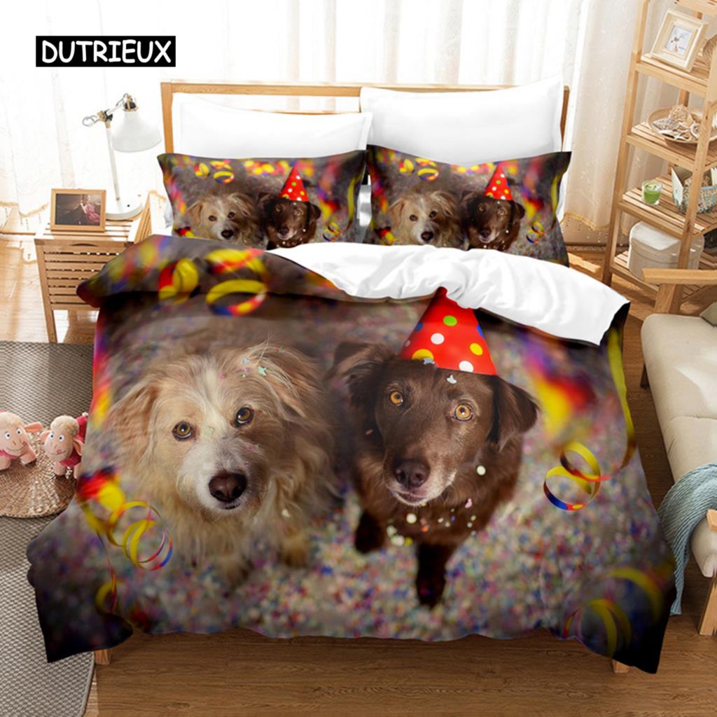 Surfer Dog Bedding Set Duvet Cover Set 3d Bedding Digital Printing Bed Linen Queen Size Bedding Set Fashion Design