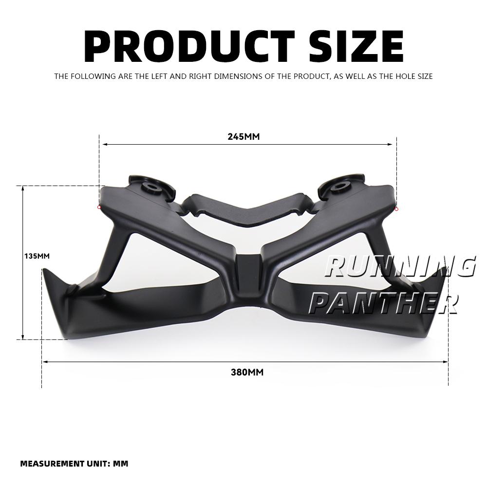 Motorrad Abtrieb Nackte Frontspoiler Winglet Aerodynamische Flügel Frontspoiler Kit Für Yamaha MT-09 MT09 SP