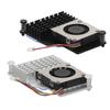 for Pi  Cooler Replacement Aluminium Alloy Temperature Controlled PWM Speed Control Cooling Fan for