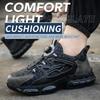 Rotating Button Safety Shoes Men Air Cushion Work Shoes Steel Toe Sneaker Man Puncture Proof Work Safety Boots Protective Shoes