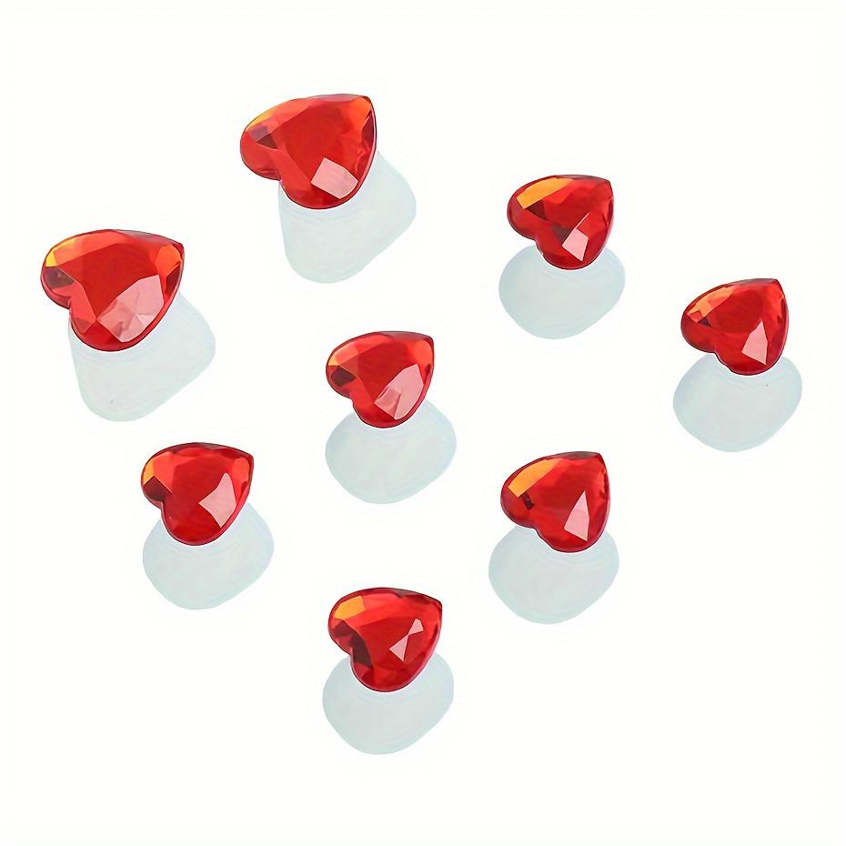 

8 шт. Разделители для пальцев ног с красными стразами в форме сердца, инструменты для нейл-арта, прочные и удобные разделители для ног для салонного и домашнего использования, декоративный нейл-арт