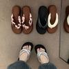 Niche Muffin Wedge Heel Fairy Toe Sandals Female with Skirt Inner Height-increasing Slippers
