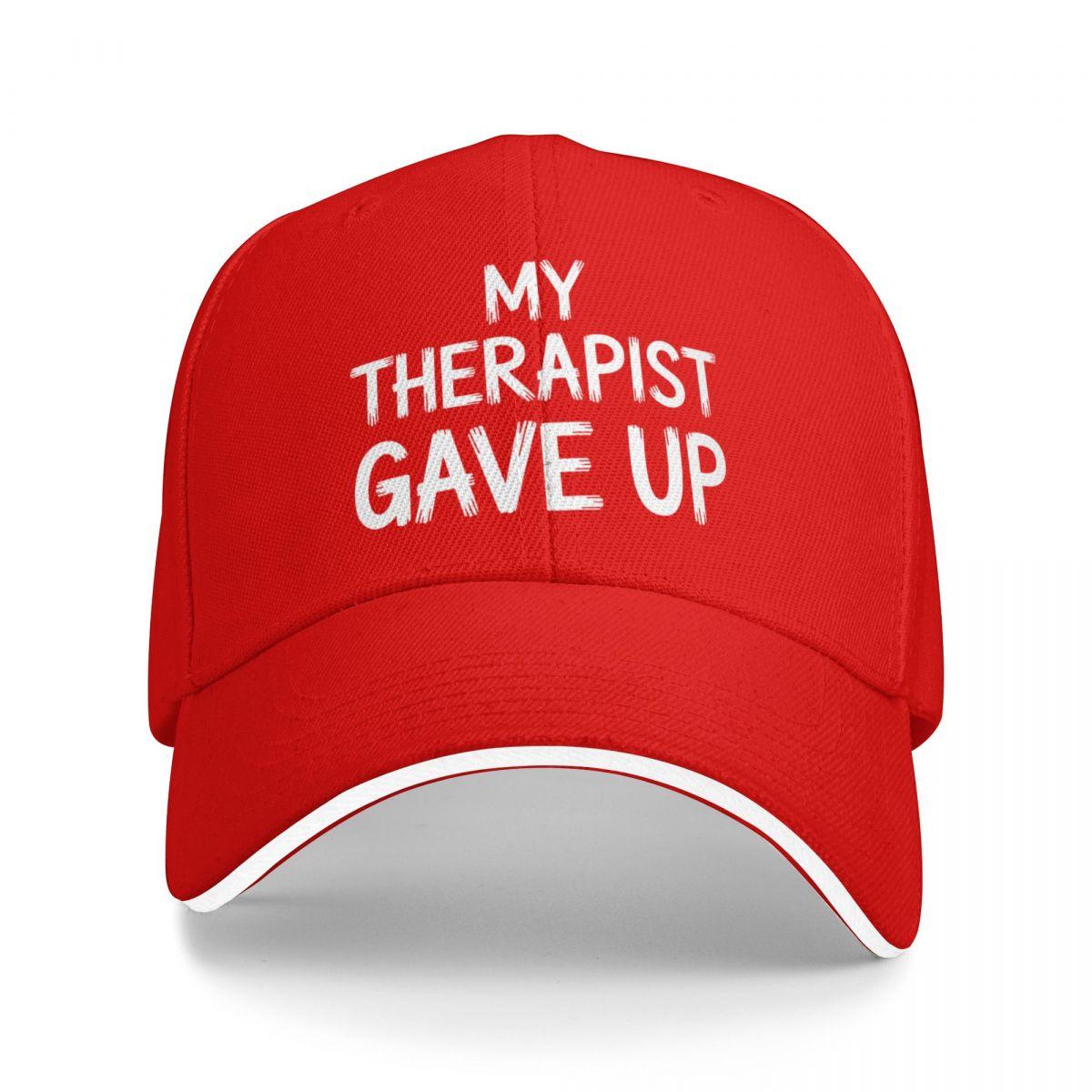 Baseball Caps My Therapist Gave Up Trending Casquette Unisex Outdoor Summer Hats One Size