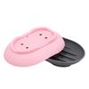 Bathroom Products Portable Container Washroom Organizer Drain Soap Box Soft Silicone Soap Dish Plate Tray