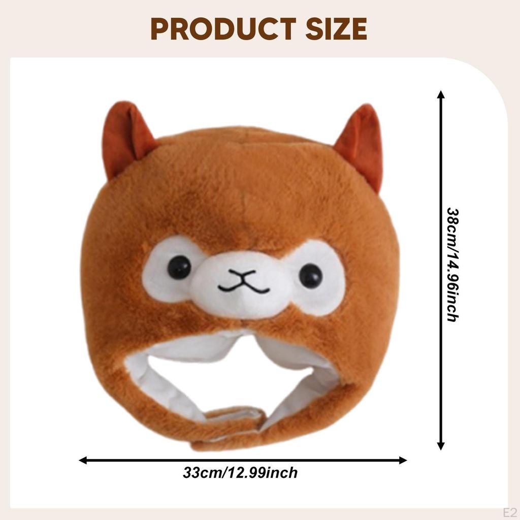 Alpaca Animal Hat Costume Accessories for Cosplay Carnival