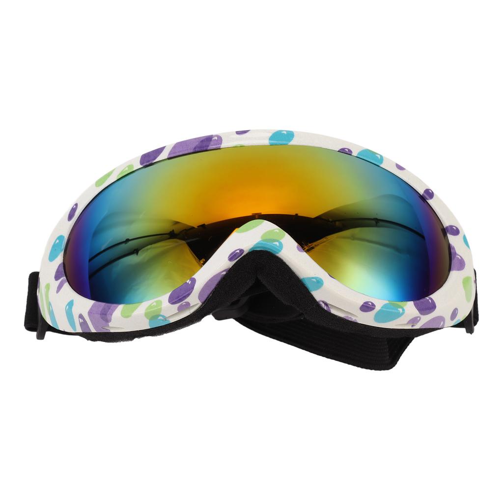 Dog Sunglasses Dog Goggles Pet Glasses UV Protection Winproof for Dogs Eyes Protection Red Lens White Purple Frame