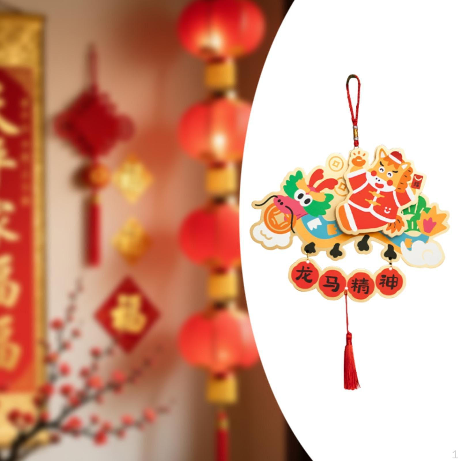 

Year Hanging Ornament Traditional Spring Festival Decoration for Window Dragon Horse