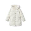 Balabala Girls' Hooded Mid-Length Down Jacket