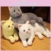 31cm Realistische Plüschkatze Stofftier Kätzchen Spielzeug in rein Grau Weiß Gelb und mehr für die Haustiersammlung von Kindern