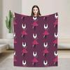 Hornet Hollow Knight Fan Art Flannel Blanket Winter Warm Soft Bedding Throw for Boys Outdoor Graphic Sofa Bed Cover