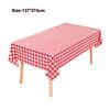 Christmas Party Tableware Set Plaid Printed Disposable Paper Plates Cups Napkins Holiday Party Supplies