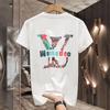 Foreign Trade Surplus Summer New Short-Sleeve T-Shirt for Men, Trendy Brand, Loose Fit, Pure Cotton, Casual Printed Clothing
