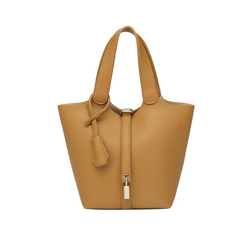 

Bucket bag niche vegetable basket women s bag high-end small handbag fashion messenger bag texture bag