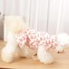 Leopard Dog Dress Coat Winter Fleece Pullover Sweatshirt Pet Clothes Sleeveless Vest Hoodies Puppy Skirt For Small Dogs Chiwawa