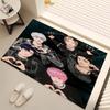 1pc Kpopo Plave Print Area Rug - Soft, Washable Non-Slip Indoor Mat, Living Room, Home Office Decorative Rug,Office Decorative