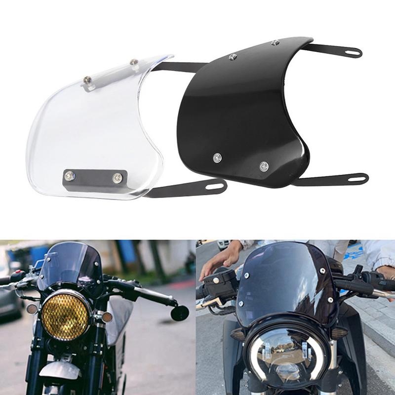 Motorcycle Headlight Windshield Wind Deflector Windscreen Universal For The Most Models