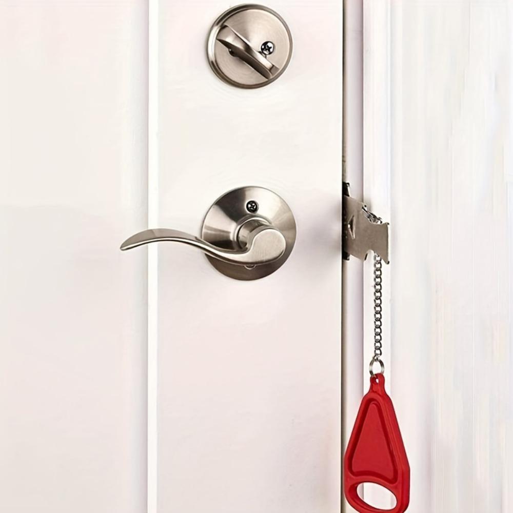 1pc Portable Door Lock For Travel Essential,Providing Better Security And Privacy Protection For Rental Room, Hotel And Home
