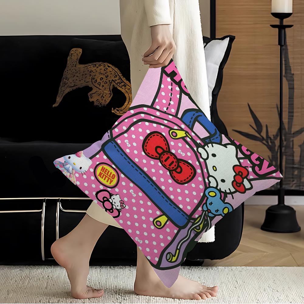 H-Hello-K-KittyS Cushion Cover Pillowcase Upholstery Sofa Throw Pillow Home Decor Pillowcas