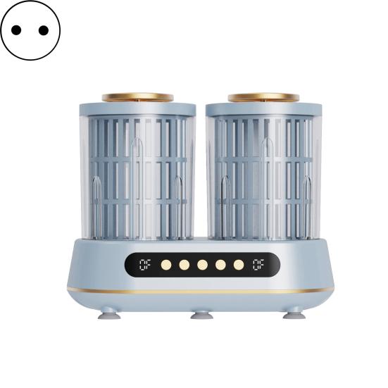 

Портативная мини-стиральная машина с двумя баками для носков, нижнего белья, компактная чаша для стирки для общежития, путешествий, домашнего использования EU светло-синий