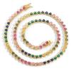 Heart Shape 5A CZ Tennis Bracelet 4mm Brass Single Row Chain Clean Setting ODM  Ready for Streetwear Jewelry Stores
