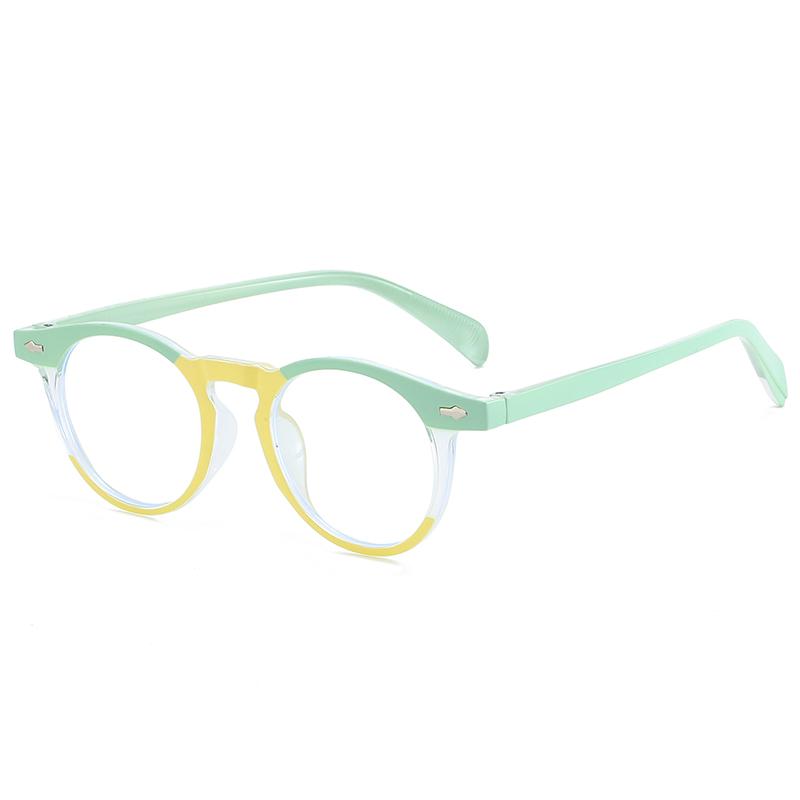 Retro Round Anti Blue Light Glasses for Women Men Fashion Blue Light Blocking Eyewear