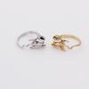 Anello da dito aperto con motivo animale unico ed elegante da donna Anello da dito delicato con diamante
