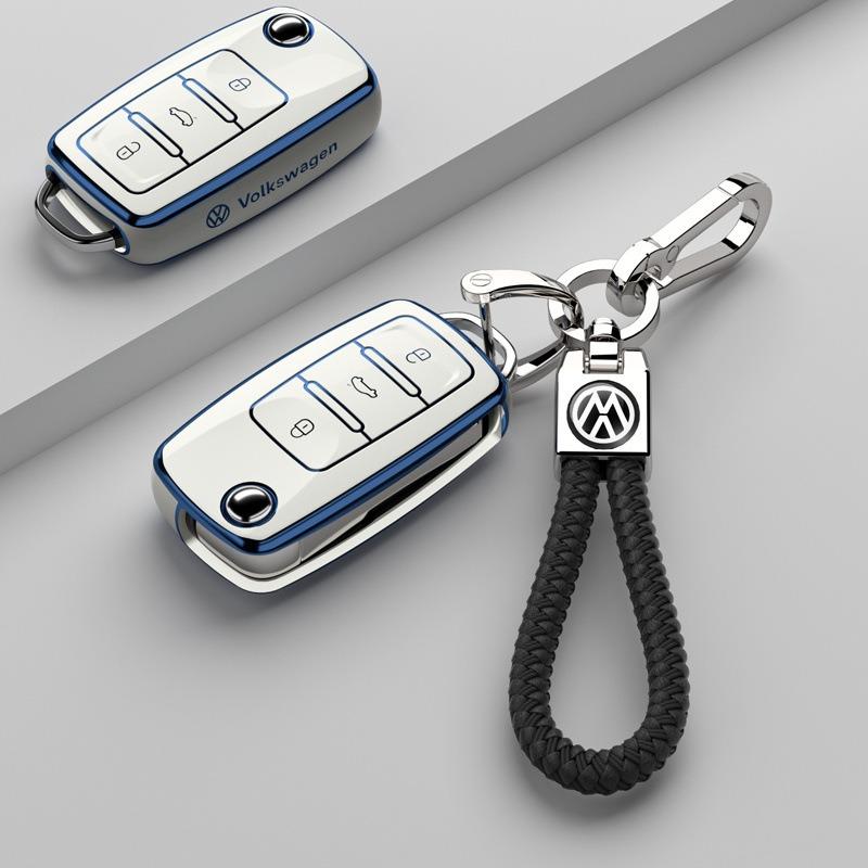 Pro VOLKSWAGEN VW Sportovní styl TPU kryt pouzdro na klíčenku auta Pro Volkswagen VW Polo Golf Passat Tiguan Beetle Caddy T5 Up
