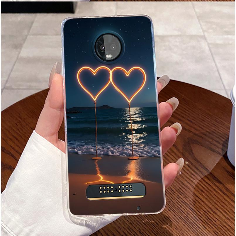 

For Motorola Moto Z3 Play XT1929 Case Clear Luxury Cute Love Rabbit Funny TPU Soft Silicone Phone Case Moto Z3 Play Back Cover Motorola Moto Z3 Play