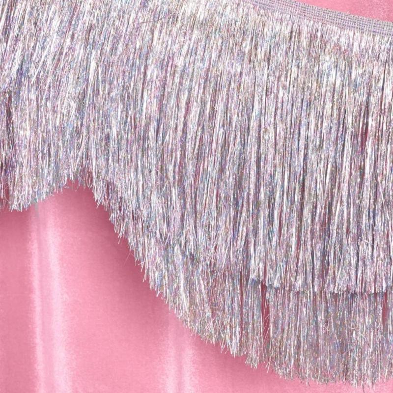Scalloped Fringe Banners for Glittering Birthday Parties Glittering Decoration Photo Booth Backdrop PET Party Deck
