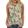 Blumenmuster 3D-Druck Tanktops Damen Sommer O-Ausschnitt Lässige Weste Schulterfrei Y2k Elegant Ärmelloses Top Camisole Damenbekleidung