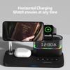 15W 5in1 Wireless Charger Magnetic Charging Station for iPhone 13 12 IWatch Ultra AirPods Samsung S23
