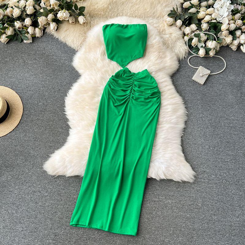 Fashion Sexy Wind Easiest for Match Ruched Silm Fashionable Tube Top