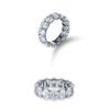 Tani by Minetani Oval Cut Eternity Ring Silver   Ms4r004q