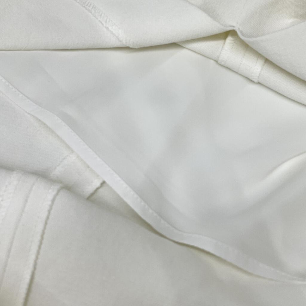 La Boutique BonBon LBZ1041501A0003 White Belted Narrow Skirt Skirt 36 whiteUsed