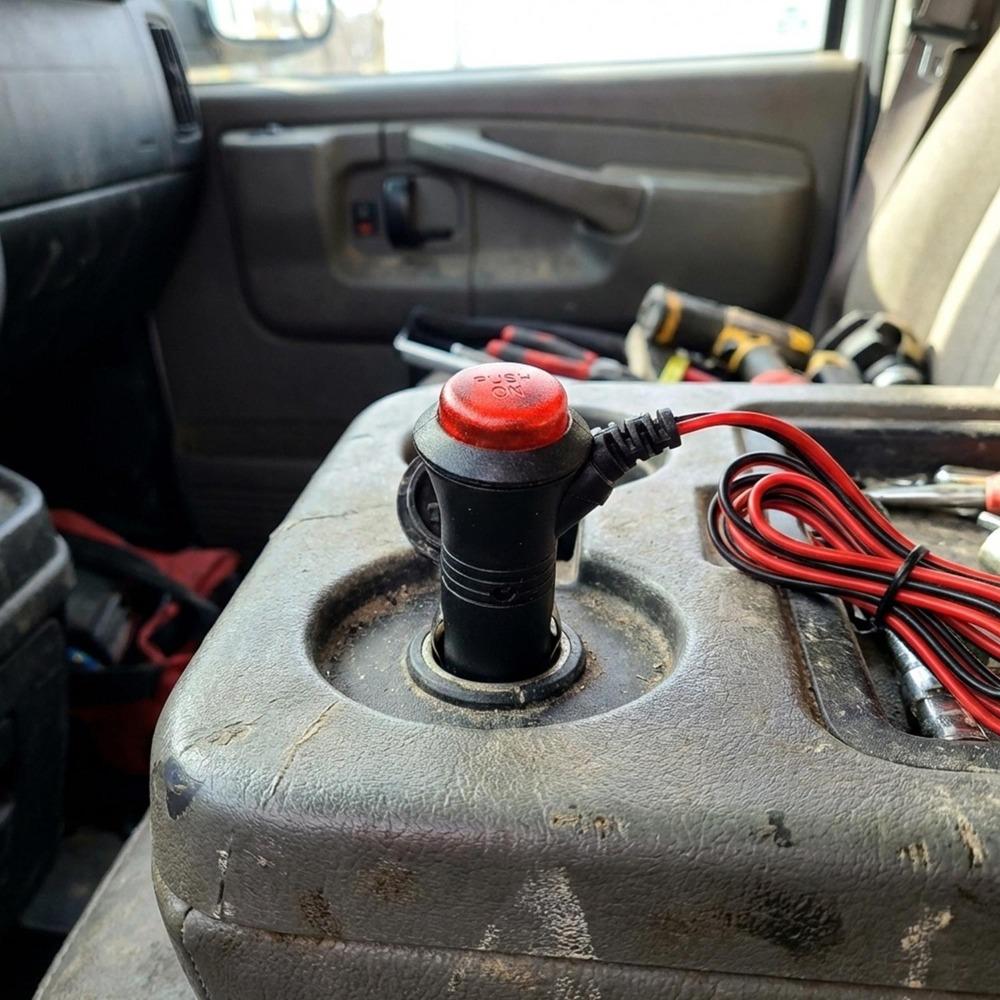 Car Cigarette Lighter Socket Plug Female Power Outlet Adapter 1.5M Extension Cord Cable Wire 12V 24V for GPS Phone Vacuum Kit