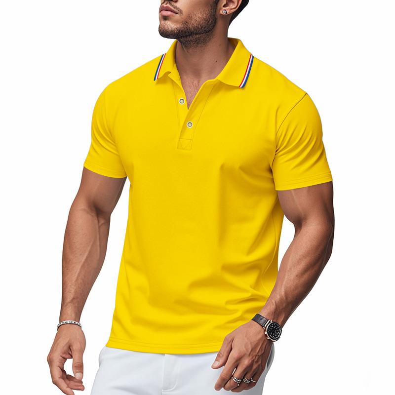 Summer Hot Selling Men's Polo Shirts Casual Quick Dry Short Sleeve T-shirt Men