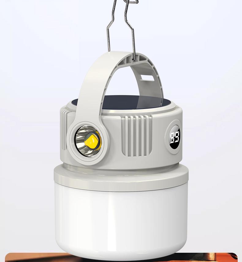 Portable Solar Camping Lamp with Long Battery Life and Bright Light