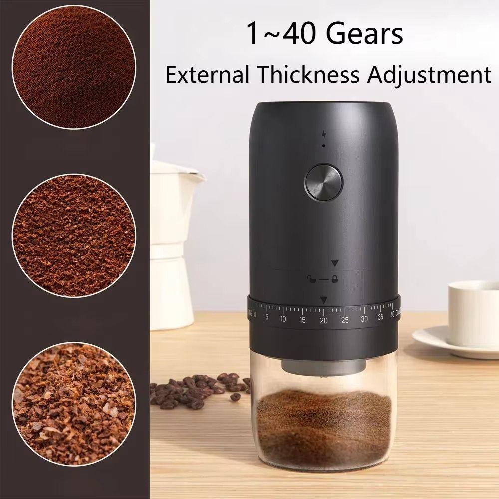 Cordless Electric Coffee Bean Grinder Labor-saving Coffee Bean Mill Coffee Grinder Camping