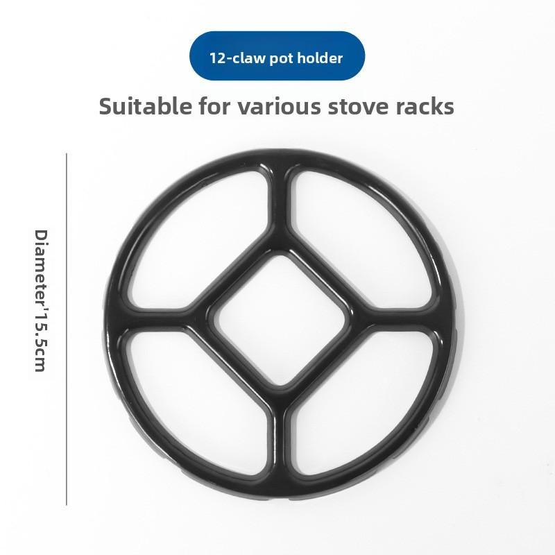 

Вспомогательная поддержка Маленькая кастрюля Вок Пароварка Подставка Газовая горелка Посуда Плита Гриль Кольцо Электрические Сплавные Печи для Кухни square чёрный