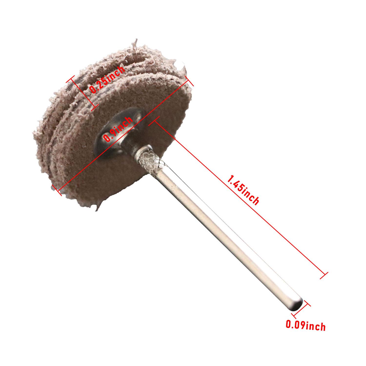 

Абразивные круги из воловьей кожи с хвостовиком 2,35 мм, полировальные диски, полировальные диски, совместимые с аксессуарами Dremel, вращающийся инструмент, ювелирный инструмент