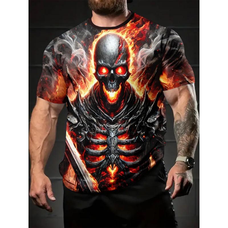 Streetwear Mens Clothing 3D Printed Graphic T Shirts Round Neck Short Sleeved Tees New in Tops Casual Funny T Shirt for Men