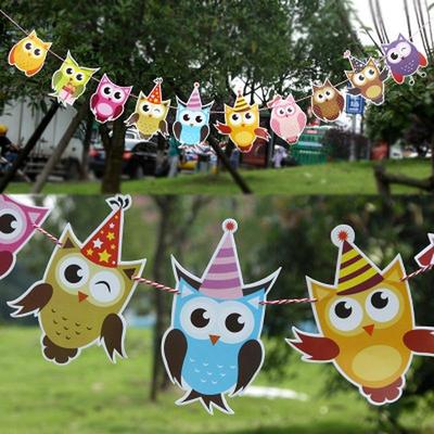 3m závesné bannery pre deti Happy Birthday Family Bunting Banner Party Dekorácia