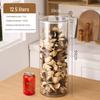Large Capacity Food-Grade PET Storage Jar for Dried Tangerine Peel, Tea, and More.