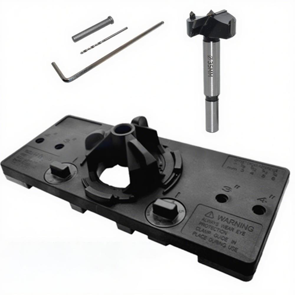 Cup Style Design 35MM Hinge Jig Hole Punch Boring Hole Drill Guide  DIY Projects
