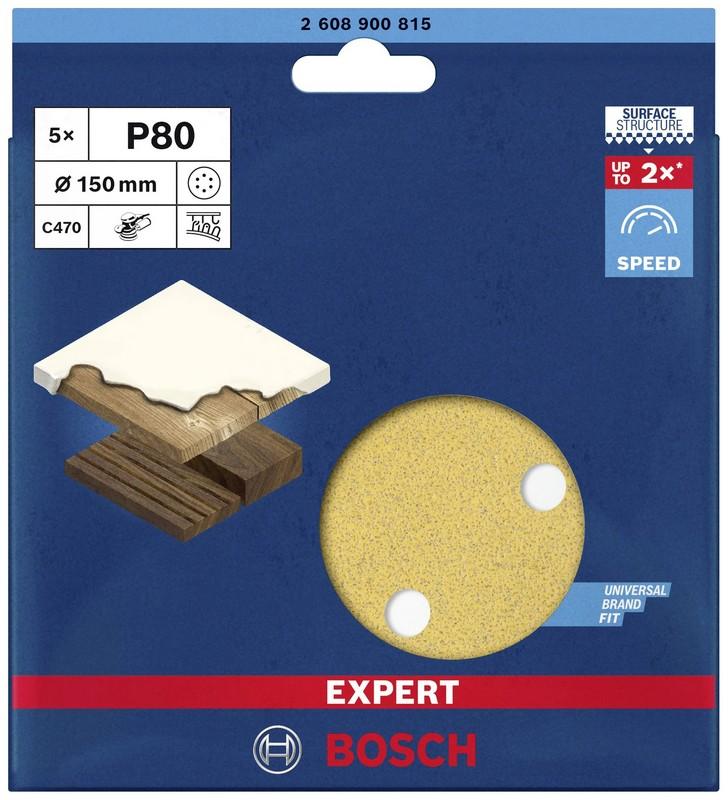 Expert Exc470 D150 G80 Abrasive Discs 5Pcs - B 2608900815